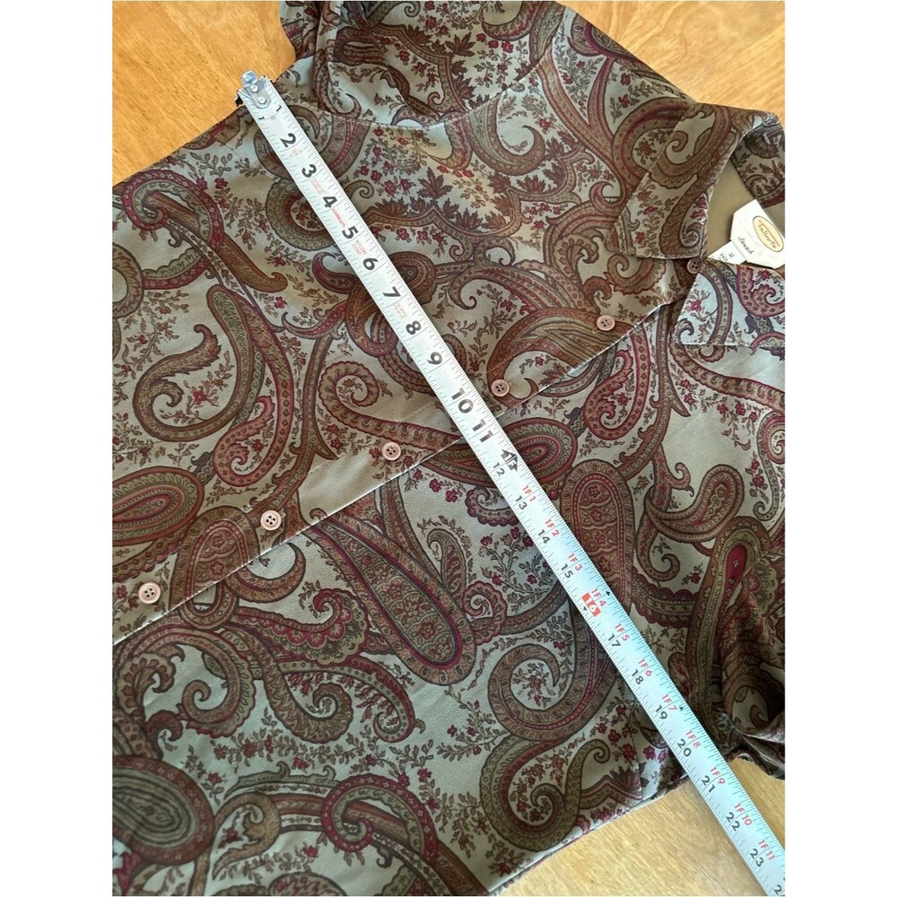 Equestrian - Dark Academia- Cottage CabinCore - Paisley Button-Up - Size Medium - Picture 8 of 10